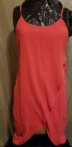 Indulge Pink Cocktail/Party Midi Solid Dress